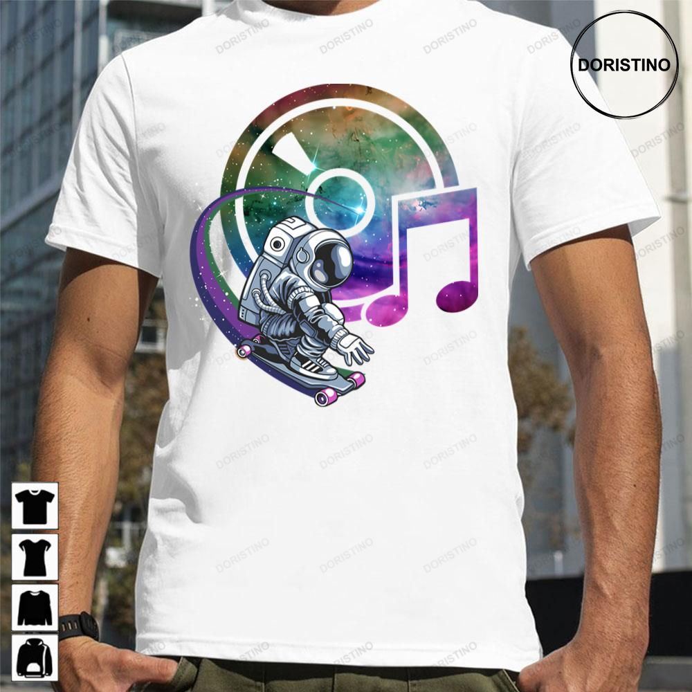 Cosmic Sound Skateboard Astronaut Awesome Shirts